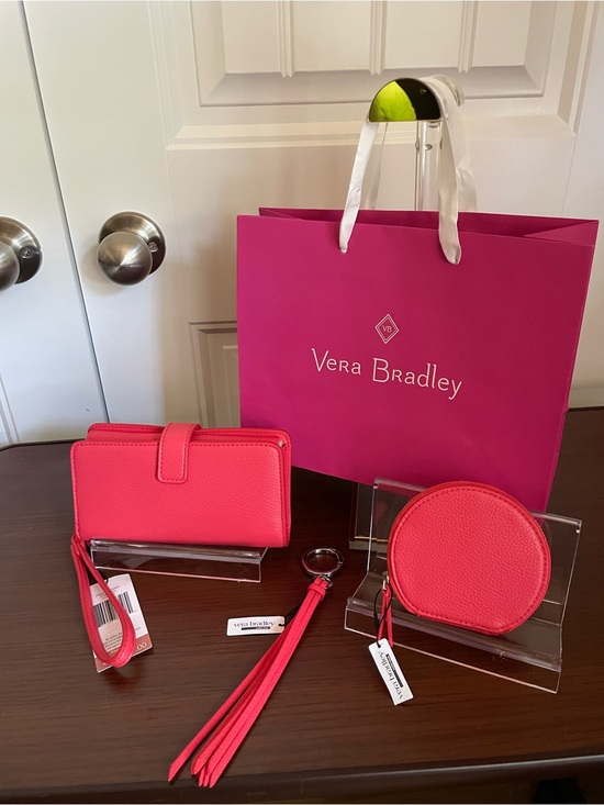 Vera Bradley Handbags - Very Bradley Cayenne phone wristlet, keychain, and coin purse bundle